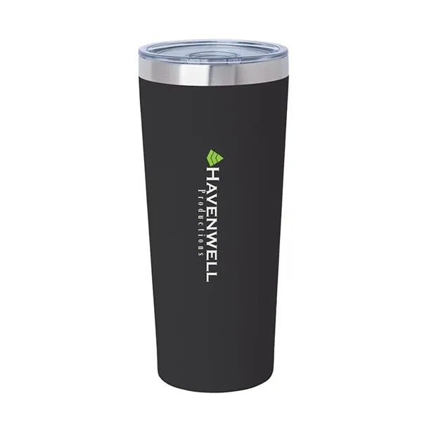 3.44" x 7.75" x 3.38" Biere double-wall stainless steel tumbler with... from ASI 67866 Logomark/Valumark