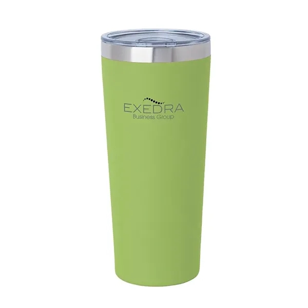 3.44" x 7.75" x 3.38" Biere double-wall stainless steel tumbler with... from ASI 67866 Logomark/Valumark