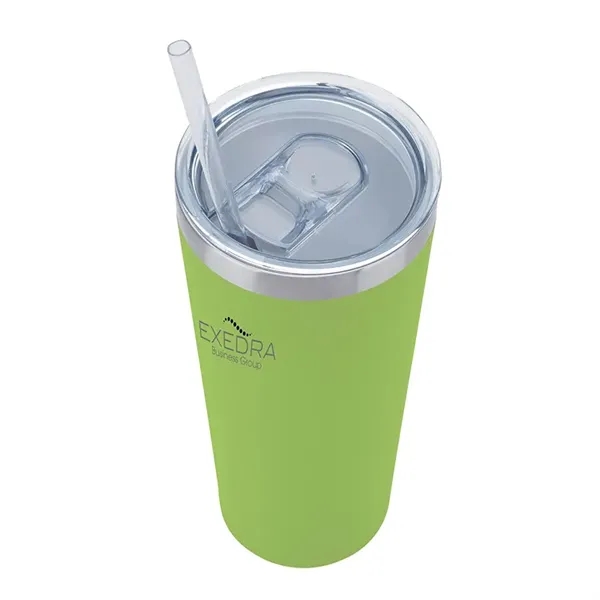 3.44" x 7.75" x 3.38" Biere double-wall stainless steel tumbler with... from ASI 67866 Logomark/Valumark