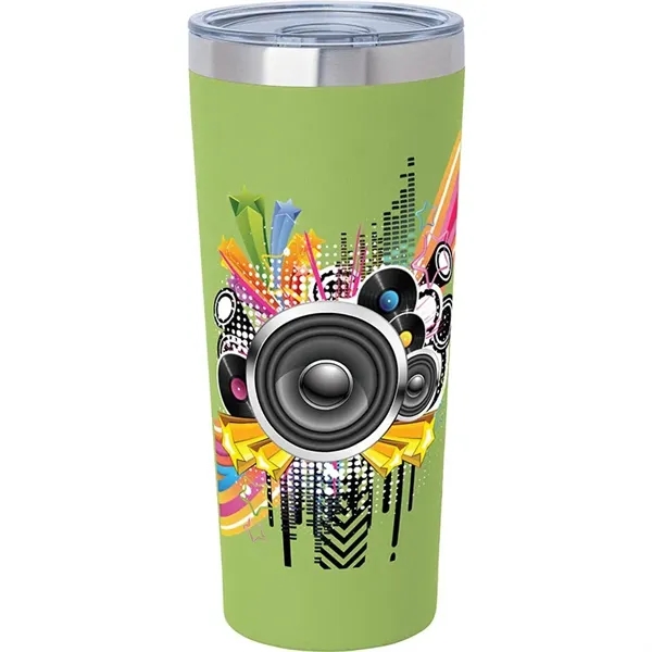3.44" x 7.75" x 3.38" Biere double-wall stainless steel tumbler with... from ASI 67866 Logomark/Valumark