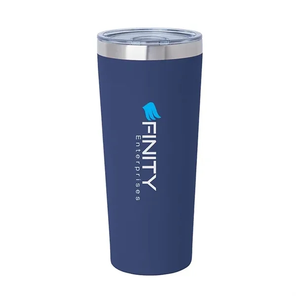 3.44" x 7.75" x 3.38" Biere double-wall stainless steel tumbler with... from ASI 67866 Logomark/Valumark