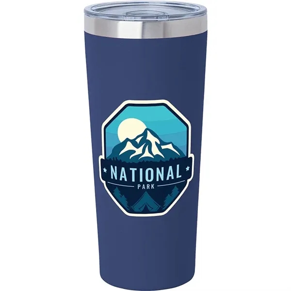 3.44" x 7.75" x 3.38" Biere double-wall stainless steel tumbler with... from ASI 67866 Logomark/Valumark