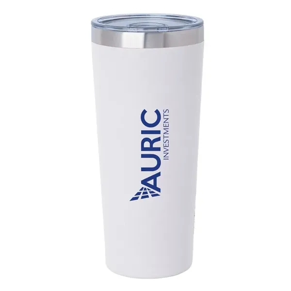 3.44" x 7.75" x 3.38" Biere double-wall stainless steel tumbler with... from ASI 67866 Logomark/Valumark