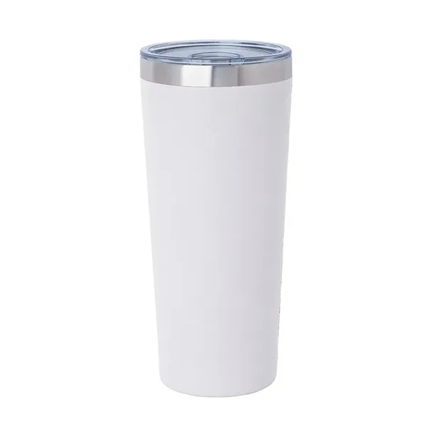 3.44" x 7.75" x 3.38" Biere double-wall stainless steel tumbler with... from ASI 67866 Logomark/Valumark