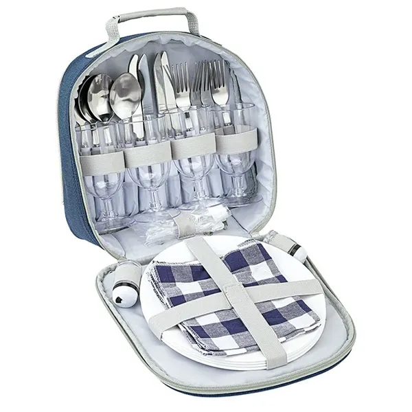 14.5" x 18" x 17" Haywood 4-person insulated trolley picnic bag... from ASI 67866 Logomark/Valumark