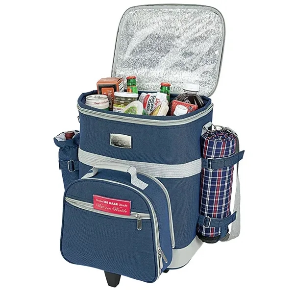 14.5" x 18" x 17" Haywood 4-person insulated trolley picnic bag... from ASI 67866 Logomark/Valumark