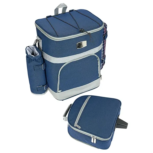 14.5" x 18" x 17" Haywood 4-person insulated trolley picnic bag... from ASI 67866 Logomark/Valumark
