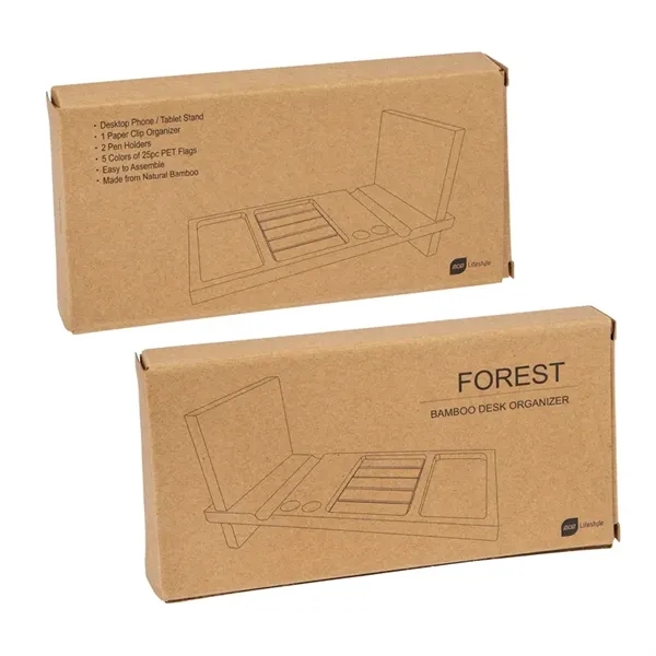 Forest Bamboo Desk Organizer... from ASI 67866 Logomark/Valumark