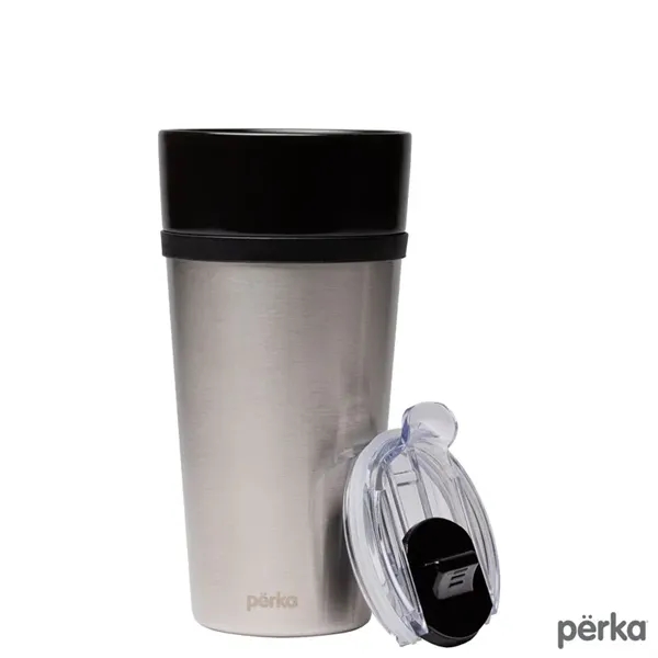 Perka® Linden 14 oz. Double Wall Ceramic Tumbler w/ Stain...... from ASI 67866 Logomark/Valumark