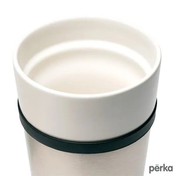 Perka® Linden 14 oz. Double Wall Ceramic Tumbler w/ Stain...... from ASI 67866 Logomark/Valumark