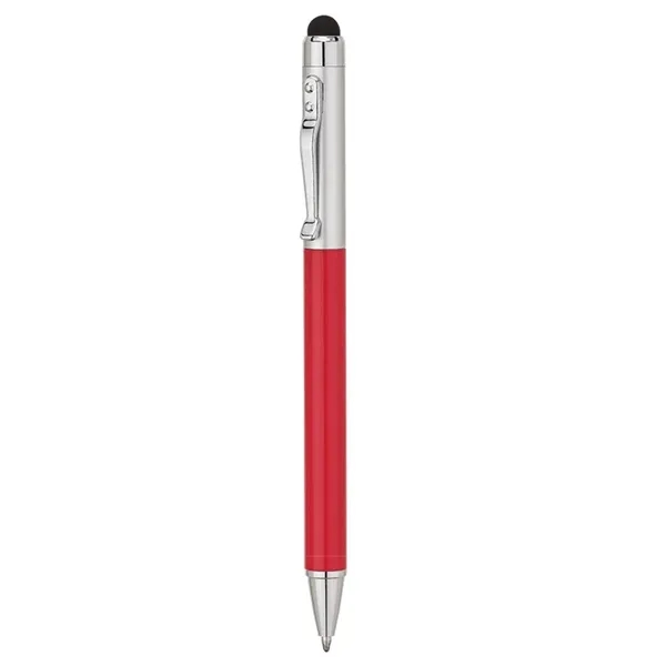 Twist-action aluminum ballpoint pen with bright lacquered barrel, matte silver clip,... from ASI 67866 Logomark/Valumark / Valumark™