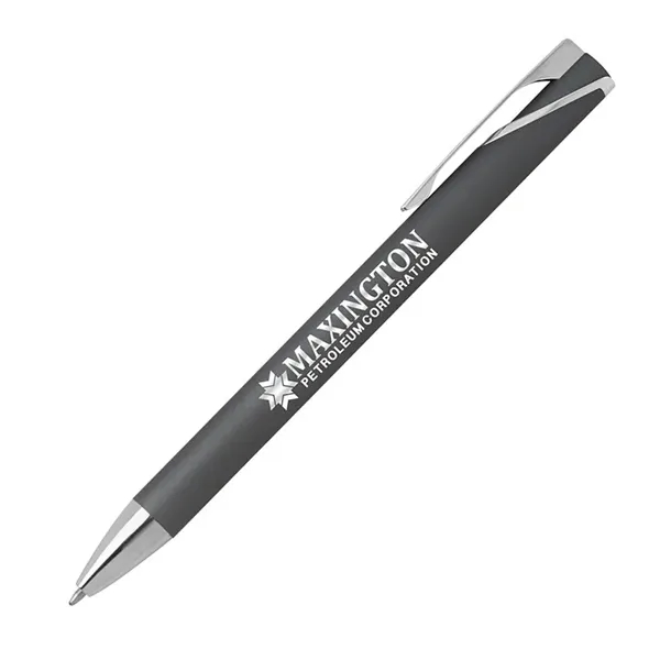 Paradigm Aluminum Soft-Touch Ballpoint Pen... from ASI 67866 Logomark/Valumark