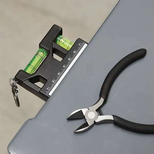 Hank 3" Level / Ruler Keyring... from ASI 67866 Logomark/Valumark