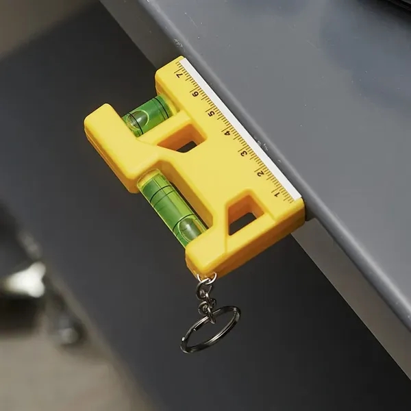 Hank 3" Level / Ruler Keyring... from ASI 67866 Logomark/Valumark