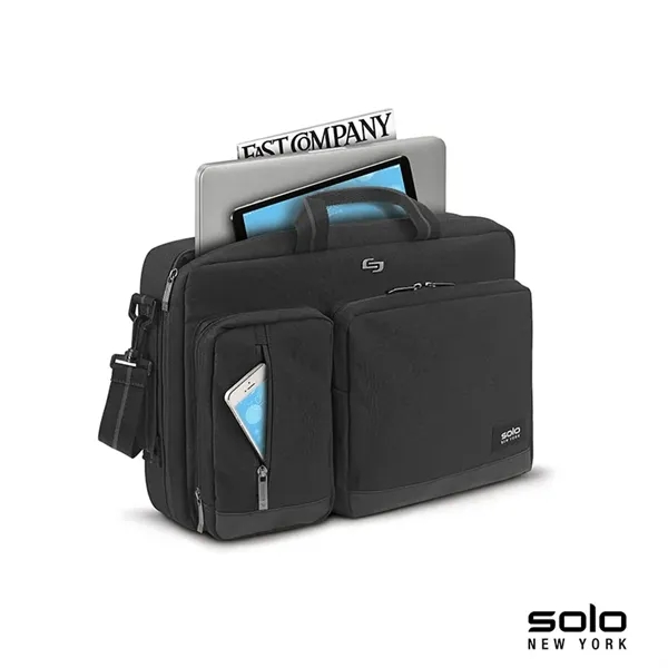 4" x 12" x 16.5" hybrid briefcase with laptop 15.6" laptop... from ASI 67866 Logomark/Valumark