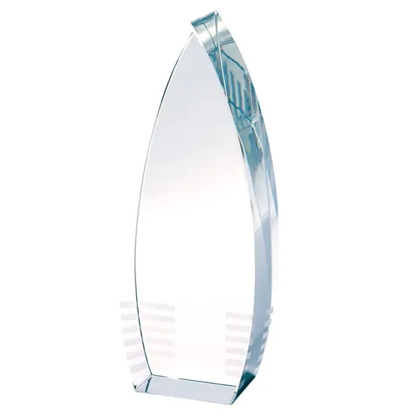 1.5" x 7" x 2.75" Parma crystal tower award with etched... from ASI 67866 Logomark/Valumark