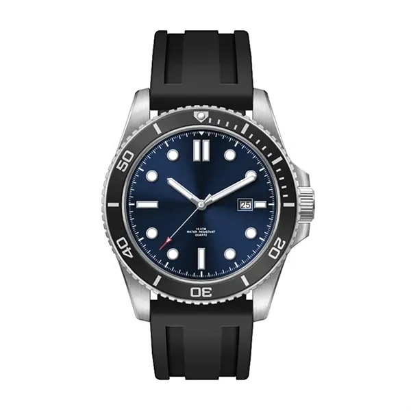 42.5MM STEEL SILVER CASE, 3 HAND MVMT, BLUE DIAL, ...... from ASI 67866 Logomark/Valumark