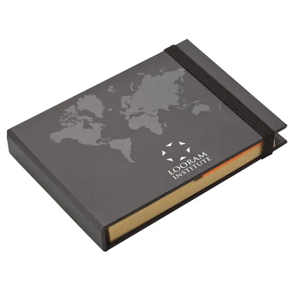 Bristol World Design Sticky Notes Book... from ASI 67866 Logomark/Valumark / Valumark™