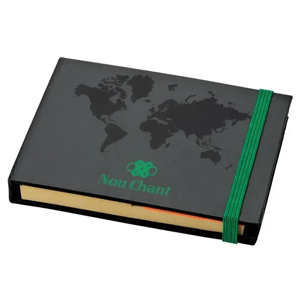 Bristol World Design Sticky Notes Book... from ASI 67866 Logomark/Valumark / Valumark™