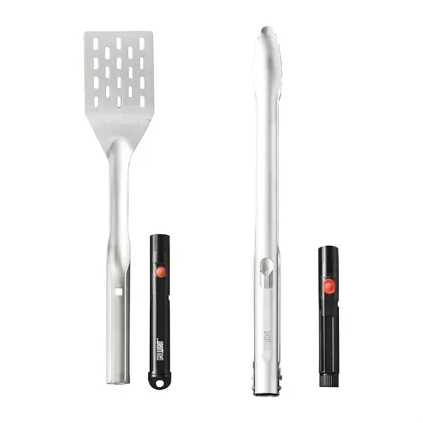 Grillight® Premium Stainless Steel LED Grill Set... from ASI 67866 Logomark/Valumark