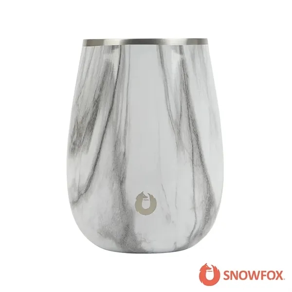 Snowfox® 13.5 oz. Vacuum Insulated Marble Finish Pinot Noir Wine Glass... from ASI 67866 Logomark/Valumark