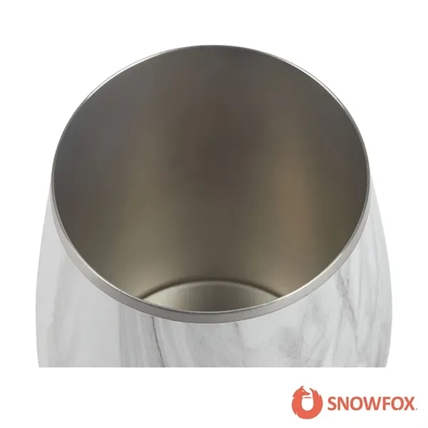 Snowfox® 13.5 oz. Vacuum Insulated Marble Finish Pinot Noir Wine Glass... from ASI 67866 Logomark/Valumark