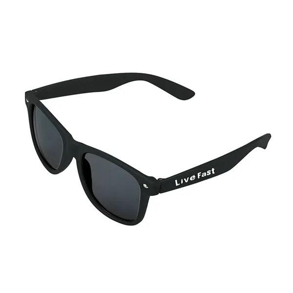 1.38" x 1.94" x 5.75" plastic fashion sunglasses with 100% UVA... from ASI 67866 Logomark/Valumark / Valumark™
