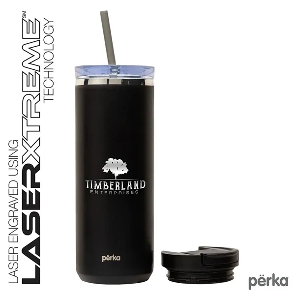 Perka® Trent 18 oz. Double Wall, Stainless Steel Hot/Cold...... from ASI 67866 Logomark/Valumark