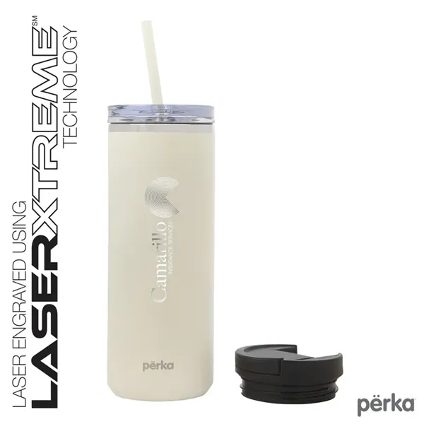Perka® Trent 18 oz. Double Wall, Stainless Steel Hot/Cold...... from ASI 67866 Logomark/Valumark