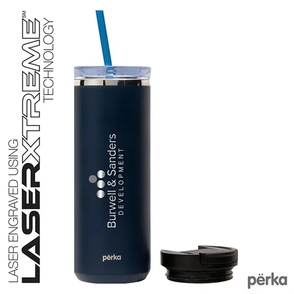 Perka® Trent 18 oz. Double Wall, Stainless Steel Hot/Cold...... from ASI 67866 Logomark/Valumark