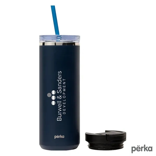 Perka® Trent 18 oz. Double Wall, Stainless Steel Hot/Cold...... from ASI 67866 Logomark/Valumark