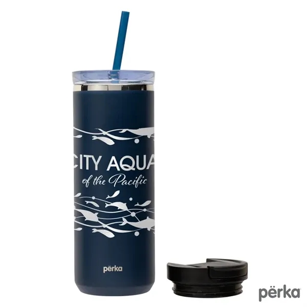 Perka® Trent 18 oz. Double Wall, Stainless Steel Hot/Cold...... from ASI 67866 Logomark/Valumark