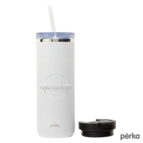 Perka® Trent 18 oz. Double Wall, Stainless Steel Hot/Cold...... from ASI 67866 Logomark/Valumark