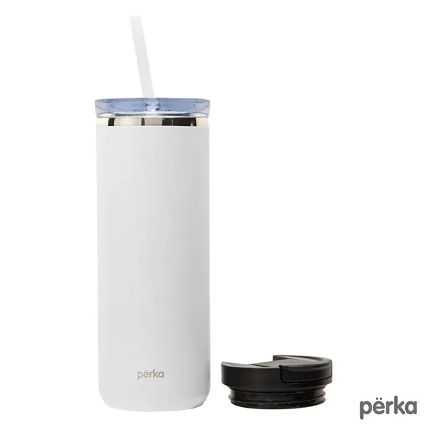 Perka® Trent 18 oz. Double Wall, Stainless Steel Hot/Cold...... from ASI 67866 Logomark/Valumark