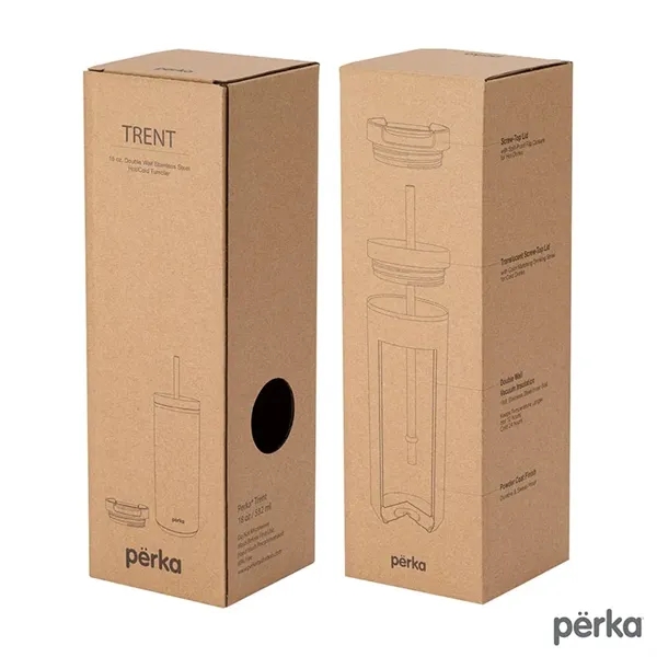 Perka® Trent 18 oz. Double Wall, Stainless Steel Hot/Cold...... from ASI 67866 Logomark/Valumark