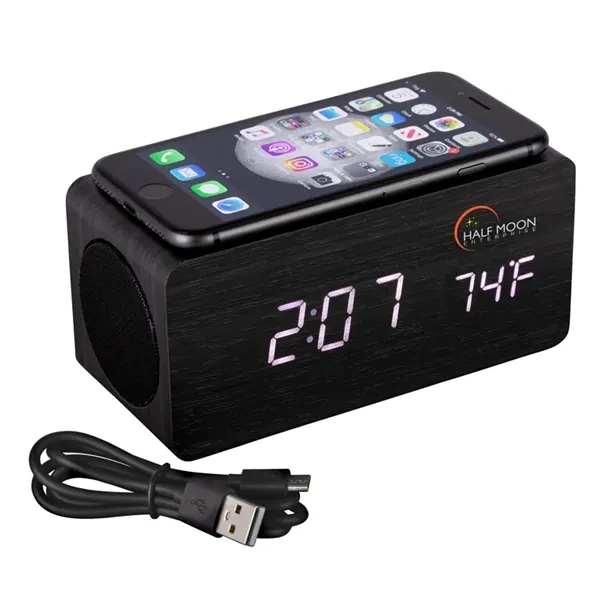 Opus Wireless Charging Speaker w/ Clock... from ASI 67866 Logomark/Valumark