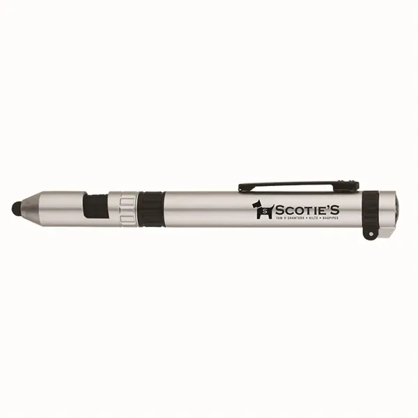 7-in-1 utility pen with compass, LED light, ballpoint pen, capacitive stylus,... from ASI 67866 Logomark/Valumark / Valumark™