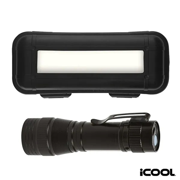iCOOL® Woodland Mini Rechargeable Tactical Flashlight... from ASI 67866 Logomark/Valumark