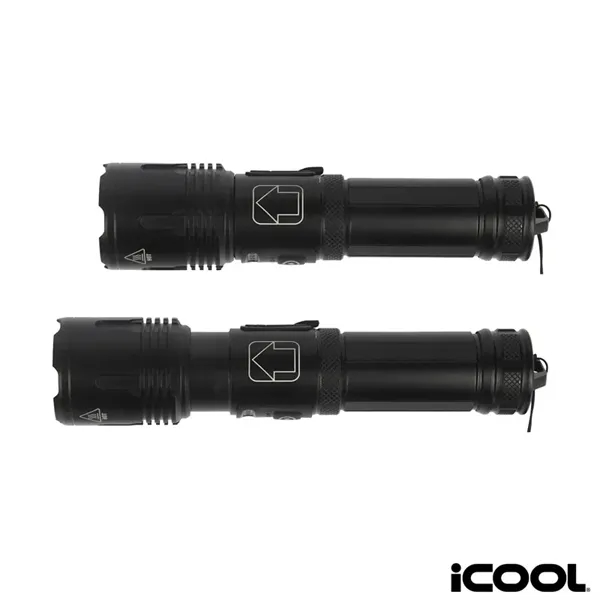 iCOOL® Longmont Rechargeable 1000-Lumen Aluminum Tactical...... from ASI 67866 Logomark/Valumark