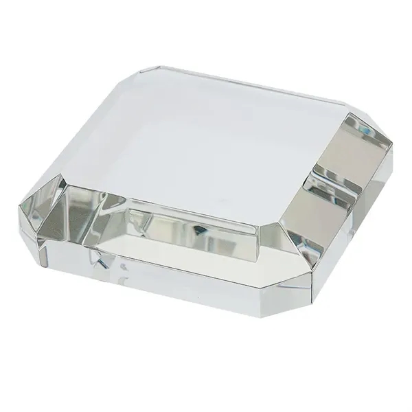 0.75" x 3.25" x 3.25" Taranto square crystal paperweight award.... from ASI 67866 Logomark/Valumark