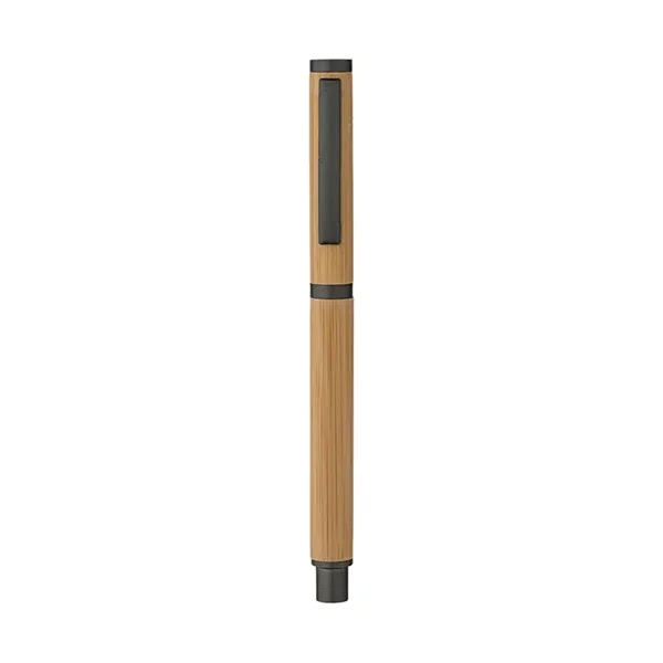 Hana Bamboo Cap-Off Ballpoint Pen... from ASI 67866 Logomark/Valumark