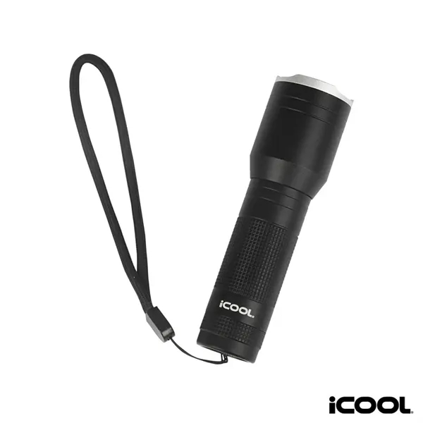 iCOOL® Butte 500-Lumen Aluminum Tactical Flashlight... from ASI 67866 Logomark/Valumark