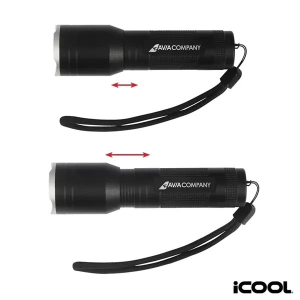 iCOOL® Butte 500-Lumen Aluminum Tactical Flashlight... from ASI 67866 Logomark/Valumark