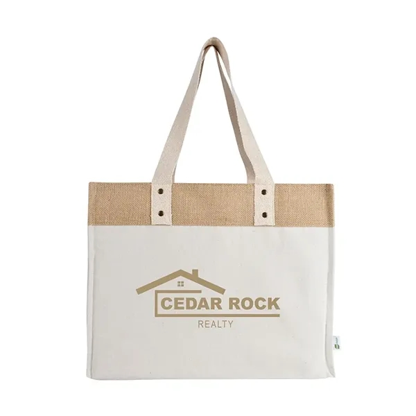 Sophia Canvas Tote With Jute Trim... from ASI 67866 Logomark/Valumark
