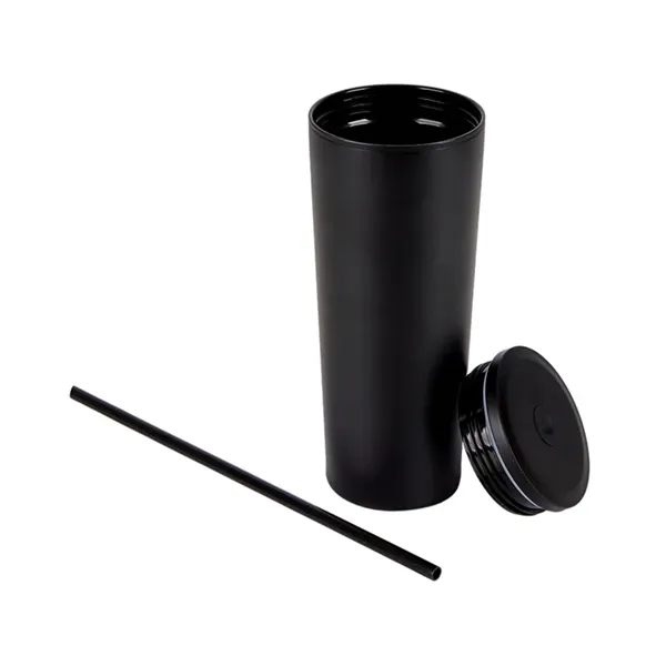 Bayard 24 oz. Double Wall Steel/PP Liner Straw Tumbler... from ASI 67866 Logomark/Valumark