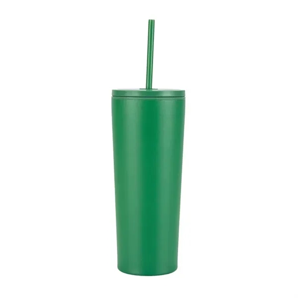 Bayard 24 oz. Double Wall Steel/PP Liner Straw Tumbler... from ASI 67866 Logomark/Valumark