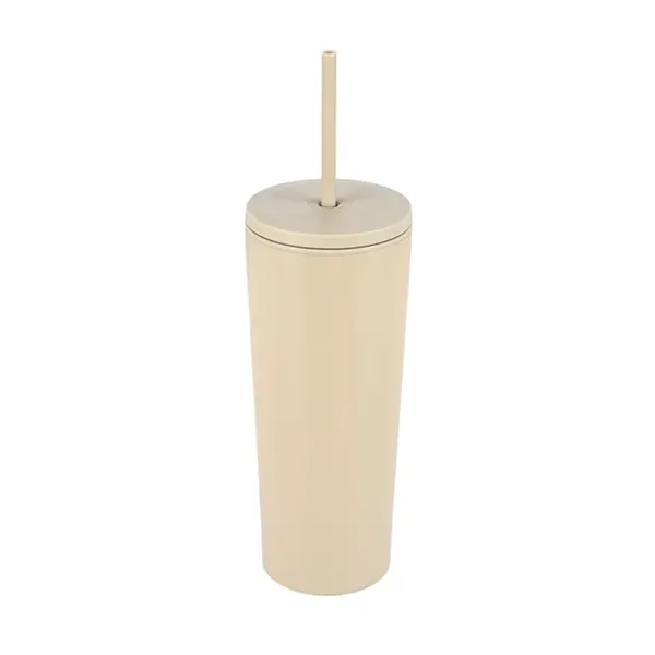Bayard 24 oz. Double Wall Steel/PP Liner Straw Tumbler... from ASI 67866 Logomark/Valumark