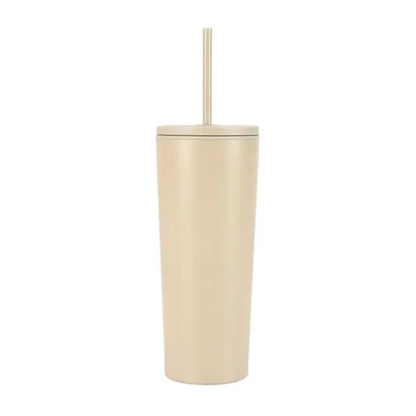 Bayard 24 oz. Double Wall Steel/PP Liner Straw Tumbler... from ASI 67866 Logomark/Valumark