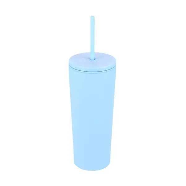 Bayard 24 oz. Double Wall Steel/PP Liner Straw Tumbler... from ASI 67866 Logomark/Valumark