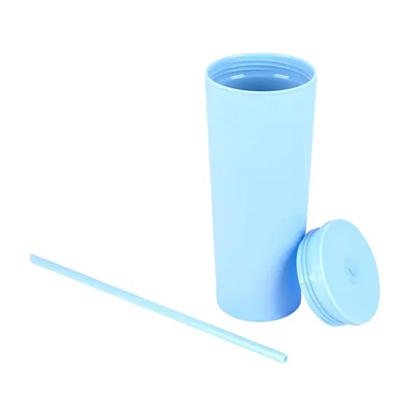 Bayard 24 oz. Double Wall Steel/PP Liner Straw Tumbler... from ASI 67866 Logomark/Valumark